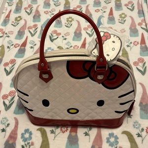 White and Red Hello Kitty Lounge-fly Handbag NWT